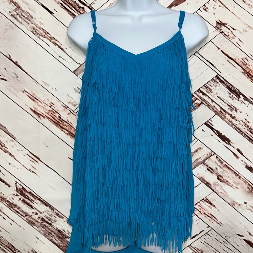 Lost April tasseled tank top
